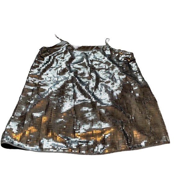 Joe Fresh Blingy Sequin Silver Women's Mini Dress NWT-Size 2X-Lined - Picture 3 of 9